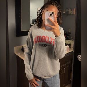 grey shein sweatshirt
